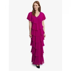 Gina Bacconi Areka Tiered Maxi Dress
