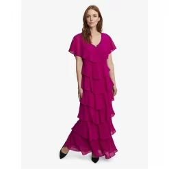 Gina Bacconi Areka Tiered Maxi Dress -Gina Bacconi Sales aa003800 xxl a2