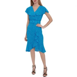 Gina Bacconi Fina Georgette Wrap Dress With Frills 9 Gina Bacconi Fina Georgette Wrap Dress With Frills -Gina Bacconi Sales aa014200 xxl a4