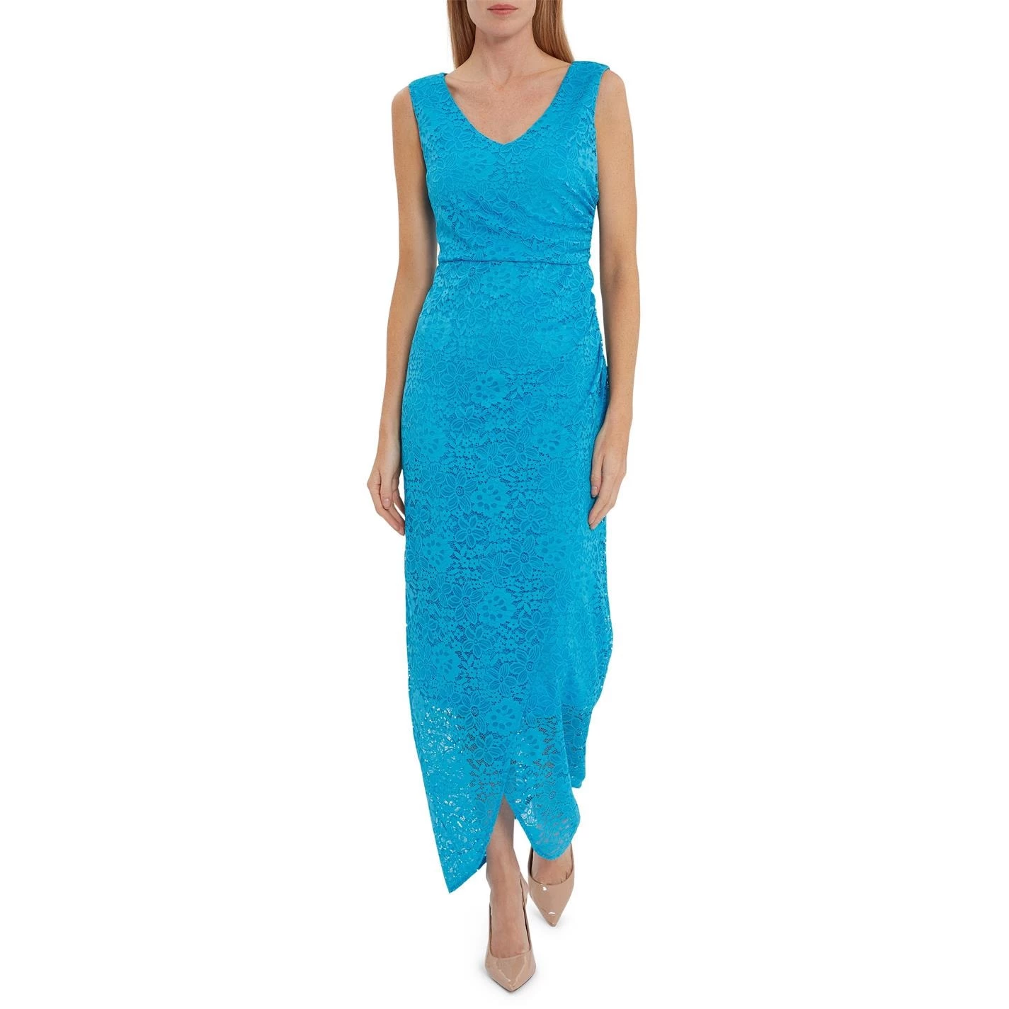 Gina Bacconi Leven Stretch Lace Maxi Dress 2 Gina Bacconi Leven Stretch Lace Maxi Dress - Image 2