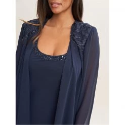 Gina Bacconi Camira Lace Shoulder Bead Tier Jacket Dress -Gina Bacconi Sales aa015300 xxl a3