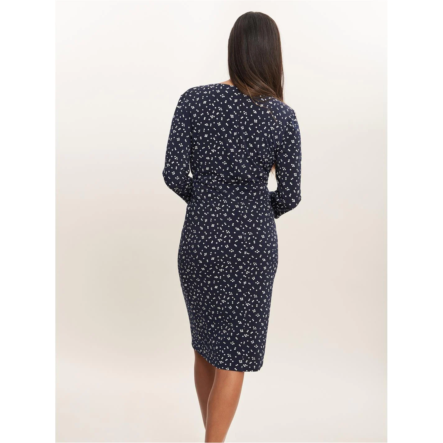 Gina Bacconi Lila Spot Jersey Wrap Dress 3 Gina Bacconi Lila Spot Jersey Wrap Dress - Image 3