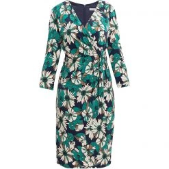 Gina Bacconi Nayla Floral Jersey Wrap Dress