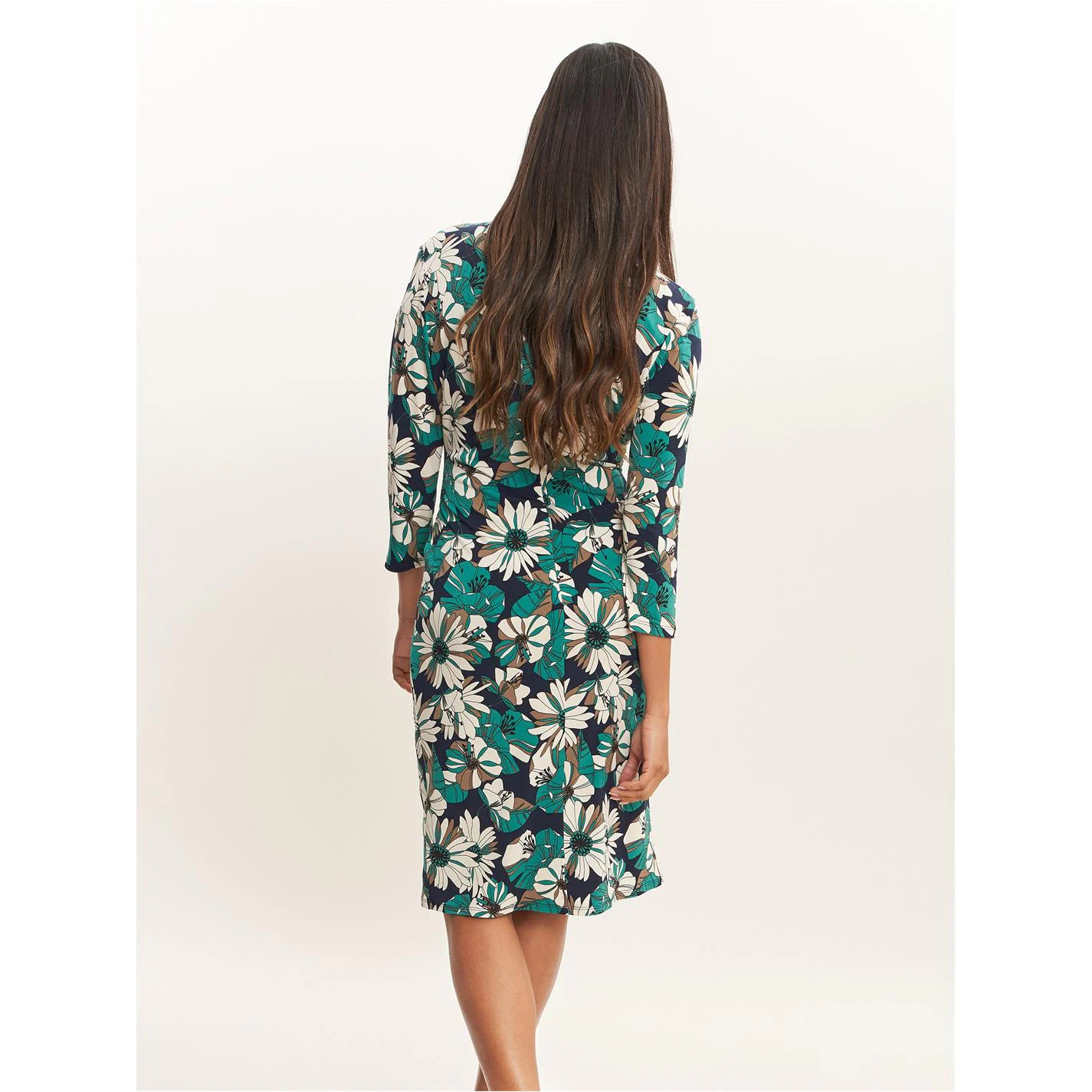 Gina Bacconi Nayla Floral Jersey Wrap Dress 3 Gina Bacconi Nayla Floral Jersey Wrap Dress - Image 3