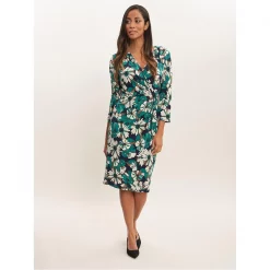 Gina Bacconi Nayla Floral Jersey Wrap Dress 8 Gina Bacconi Nayla Floral Jersey Wrap Dress -Gina Bacconi Sales aa016800 xxl a3
