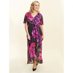 Gina Bacconi Tanner Long Printed Dress