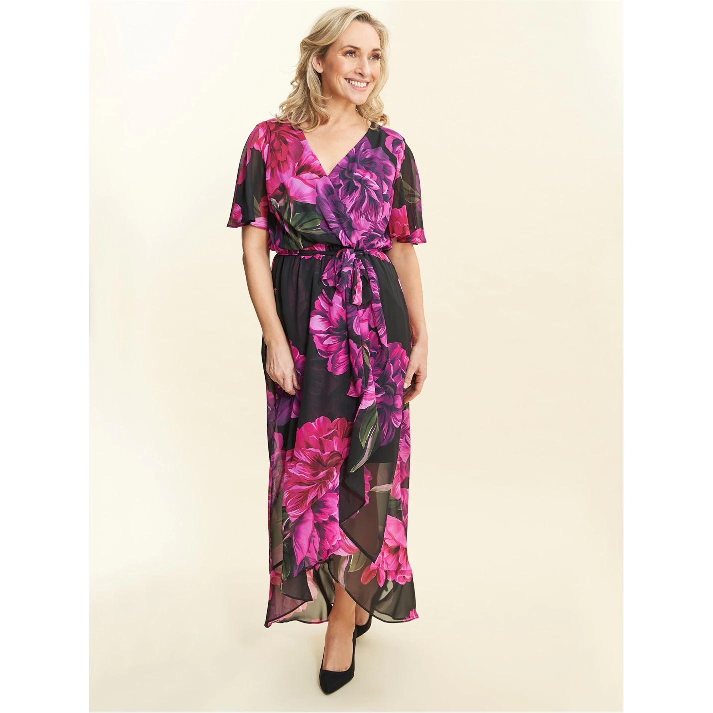 Gina Bacconi Tanner Long Printed Dress 1 Gina Bacconi Tanner Long Printed Dress