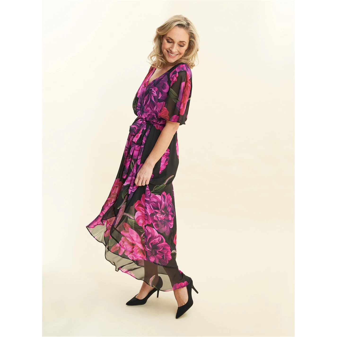 Gina Bacconi Tanner Long Printed Dress 3 Gina Bacconi Tanner Long Printed Dress - Image 3
