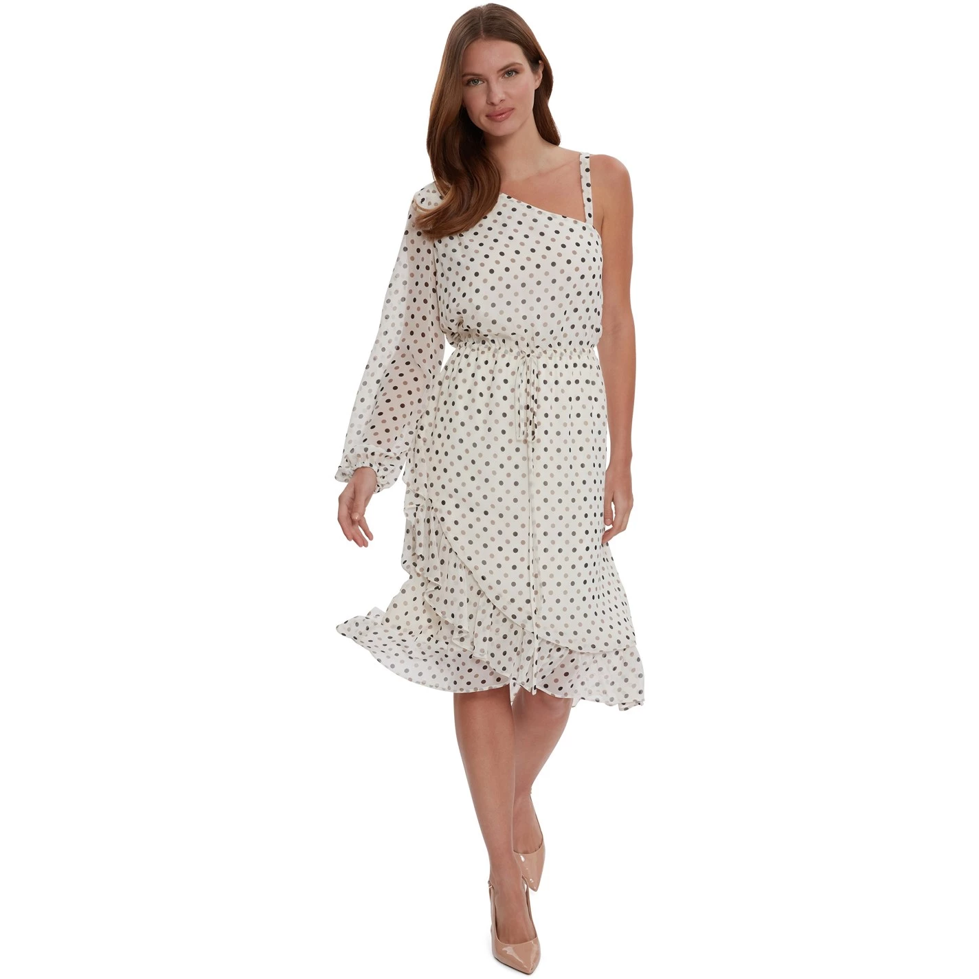 Gina Bacconi Sasha Chiffon Spot Dress Wrap 3 Gina Bacconi Sasha Chiffon Spot Dress Wrap - Image 3