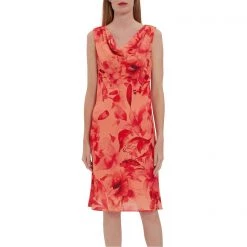 Gina Bacconi Samanda Floral Georgette Bias Dress
