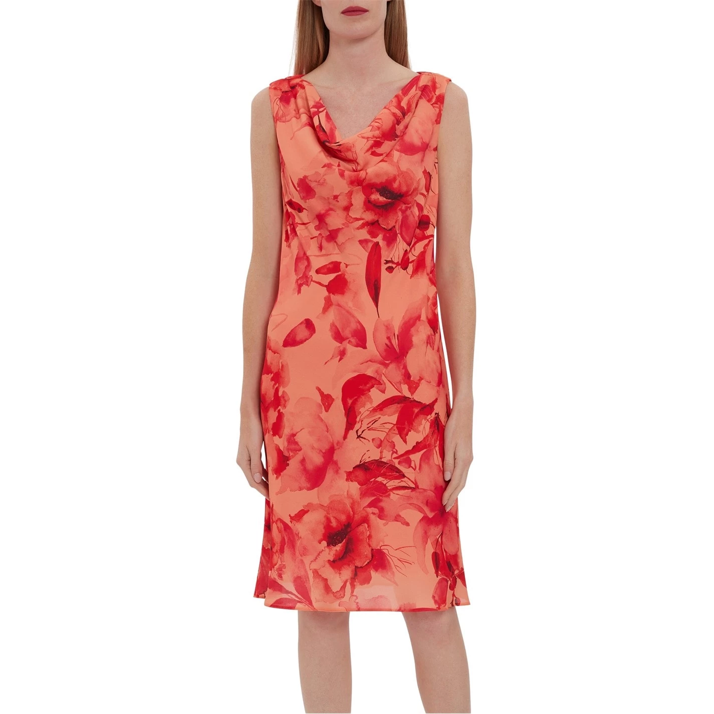 Gina Bacconi Samanda Floral Georgette Bias Dress 1 Gina Bacconi Samanda Floral Georgette Bias Dress