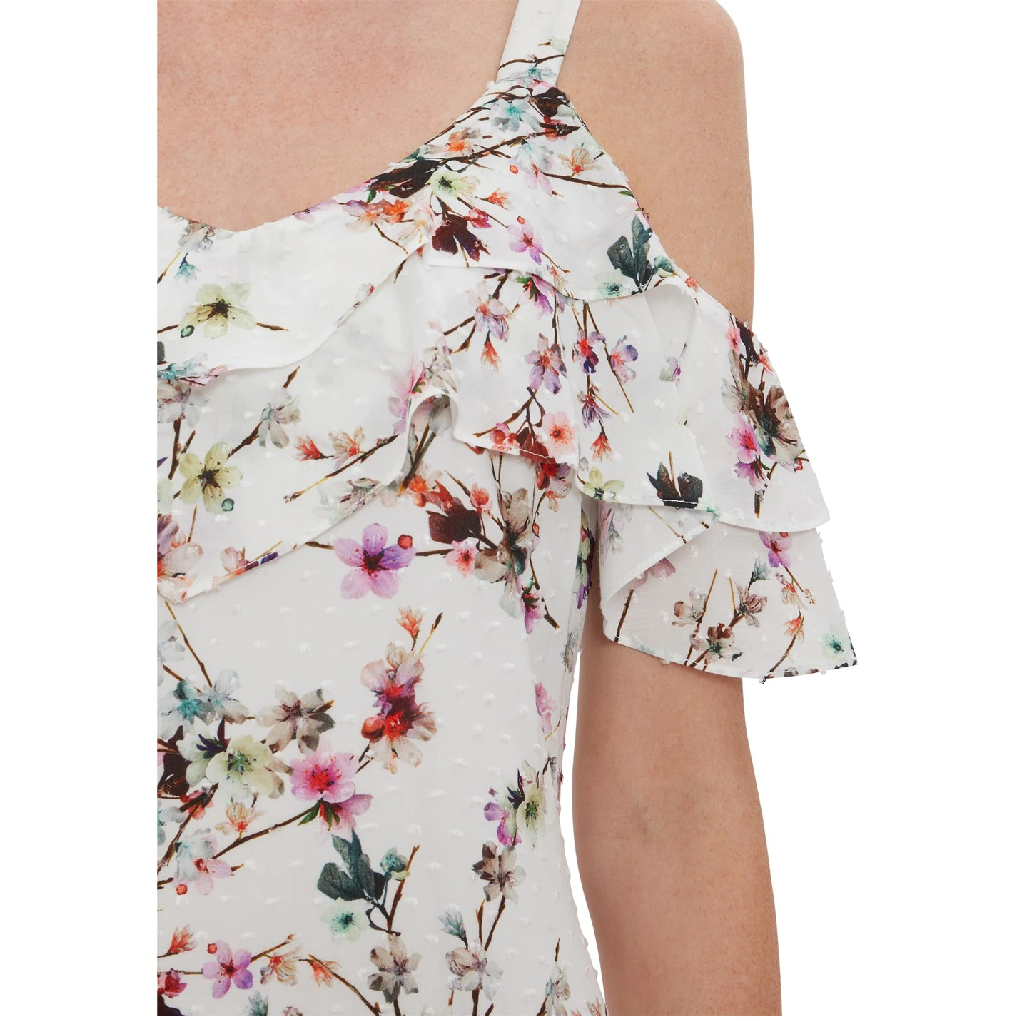 Gina Bacconi Hunter Floral Maxi Dress With Frills 5 Gina Bacconi Hunter Floral Maxi Dress With Frills - Image 5