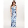 Gina Bacconi Lathria Animal Jersey Maxi Dress