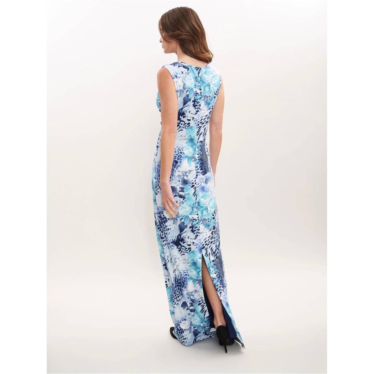 Gina Bacconi Lathria Animal Jersey Maxi Dress 2 Gina Bacconi Lathria Animal Jersey Maxi Dress - Image 2