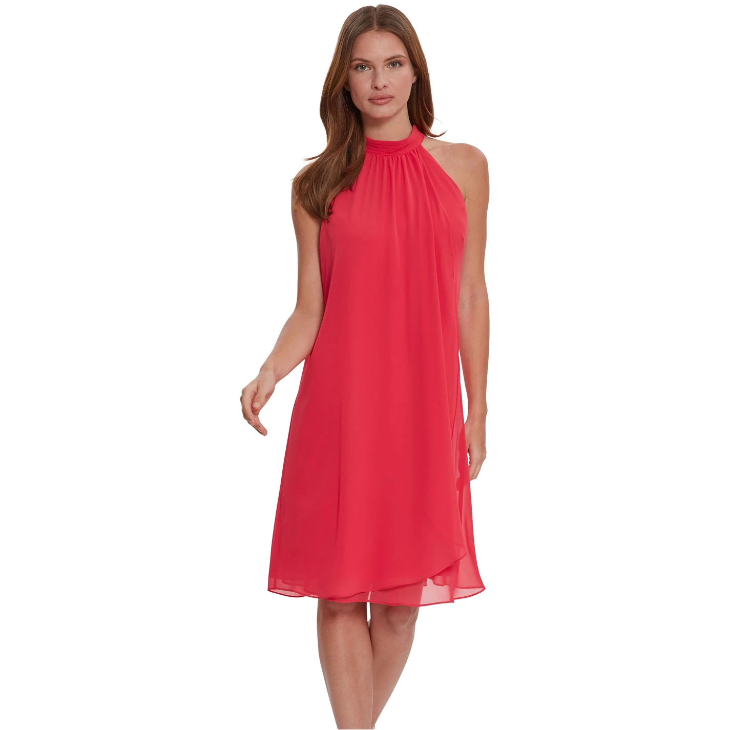 Gina Bacconi Bellona High Neck Chiffon Dress 1 Gina Bacconi Bellona High Neck Chiffon Dress