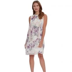Gina Bacconi Mariette Floral Chiffon Dress