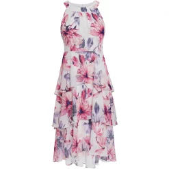 Gina Bacconi Myava Tiered Floral Chiffon Dress 8 Gina Bacconi Myava Tiered Floral Chiffon Dress -Gina Bacconi Sales aa180100 xxl a3