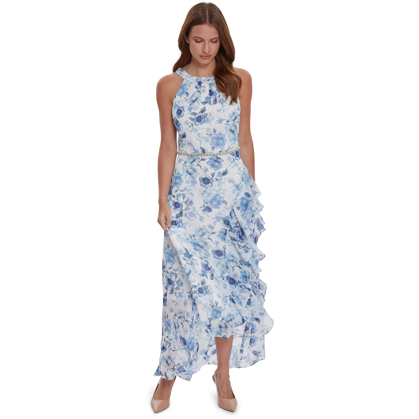 Gina Bacconi VIVI CHIFFON MAXI DRESS 1 Gina Bacconi VIVI CHIFFON MAXI DRESS
