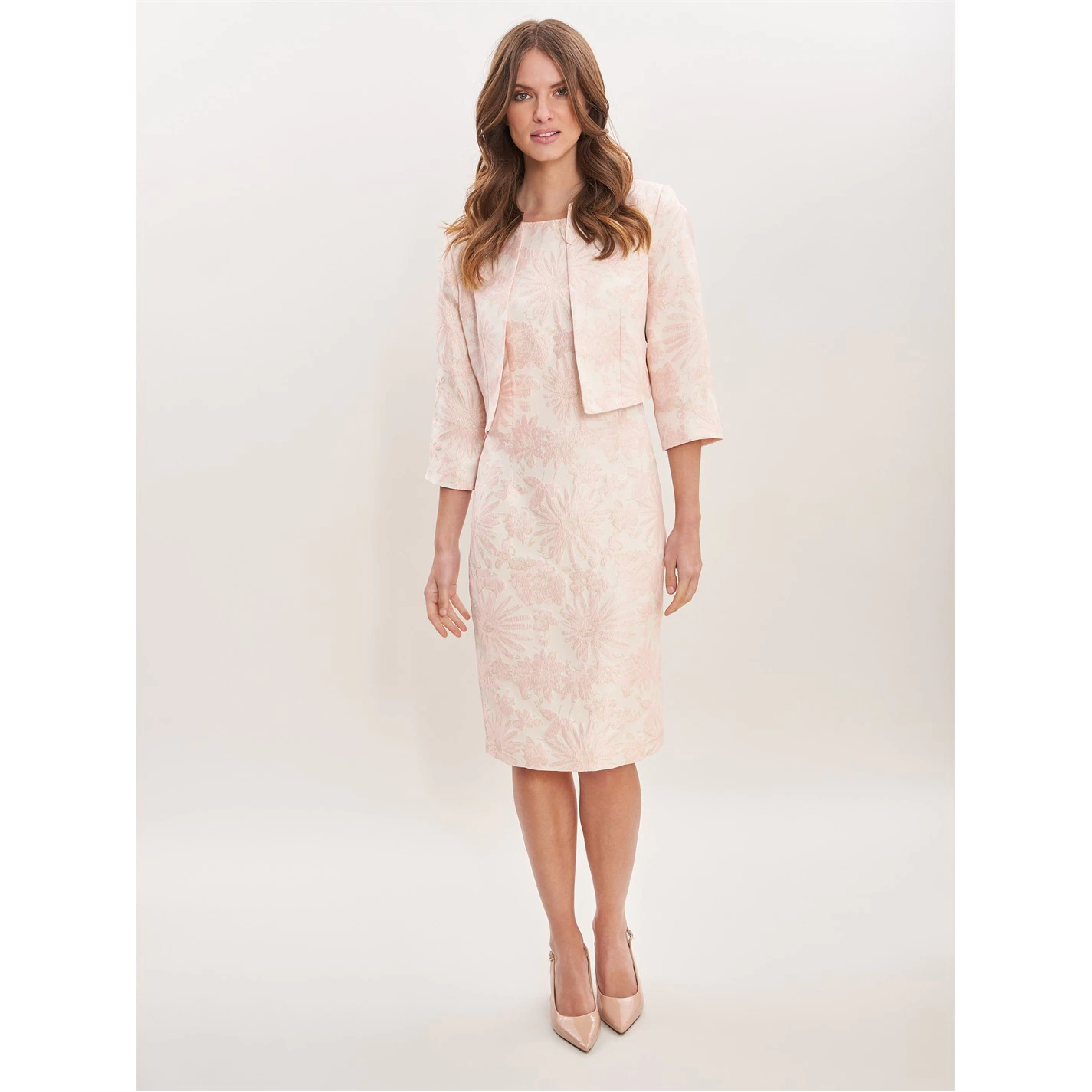 Gina Bacconi Emeline Jacquard Sheath Dress And Bolero 3 Gina Bacconi Emeline Jacquard Sheath Dress And Bolero - Image 3