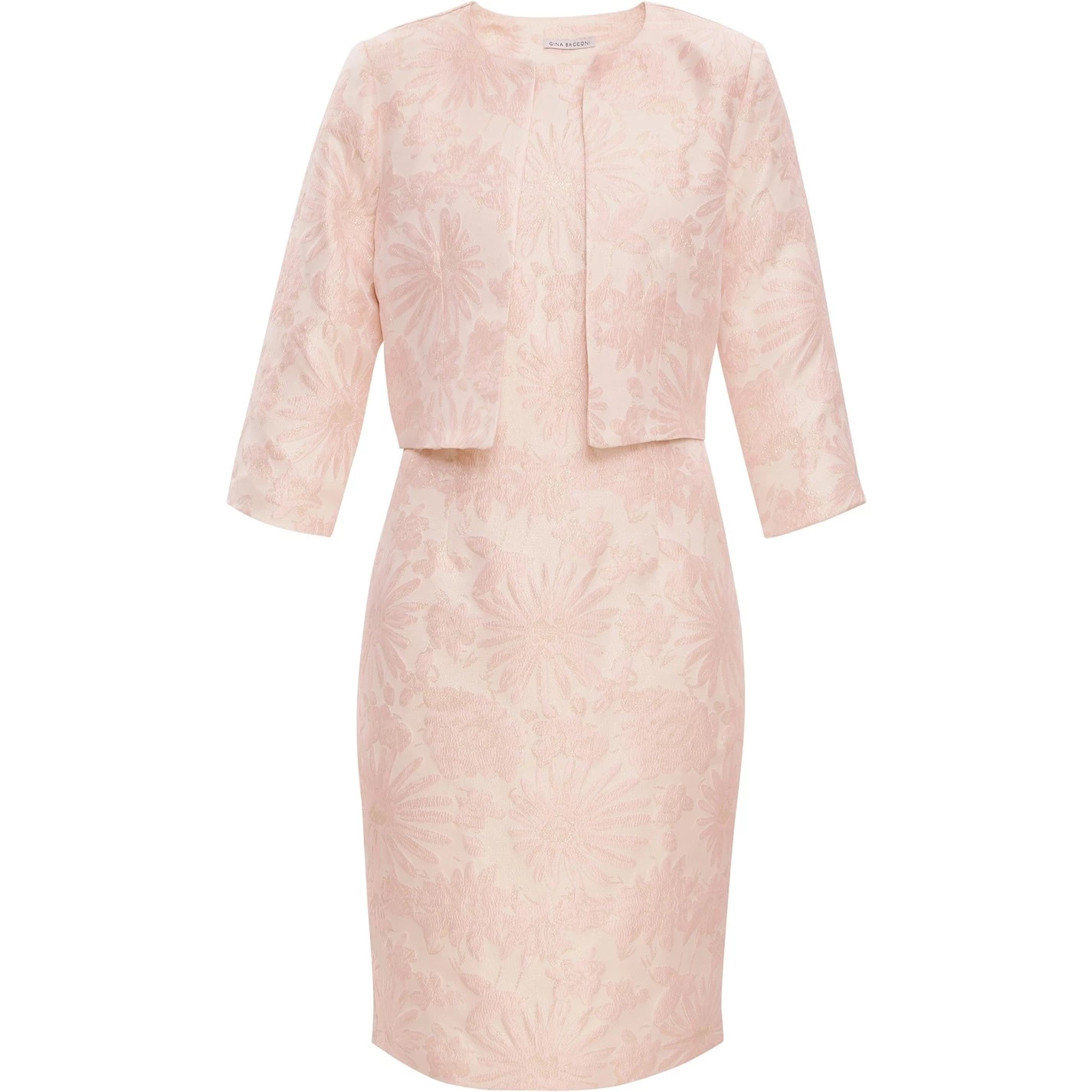 Gina Bacconi Emeline Jacquard Sheath Dress And Bolero 4 Gina Bacconi Emeline Jacquard Sheath Dress And Bolero - Image 4