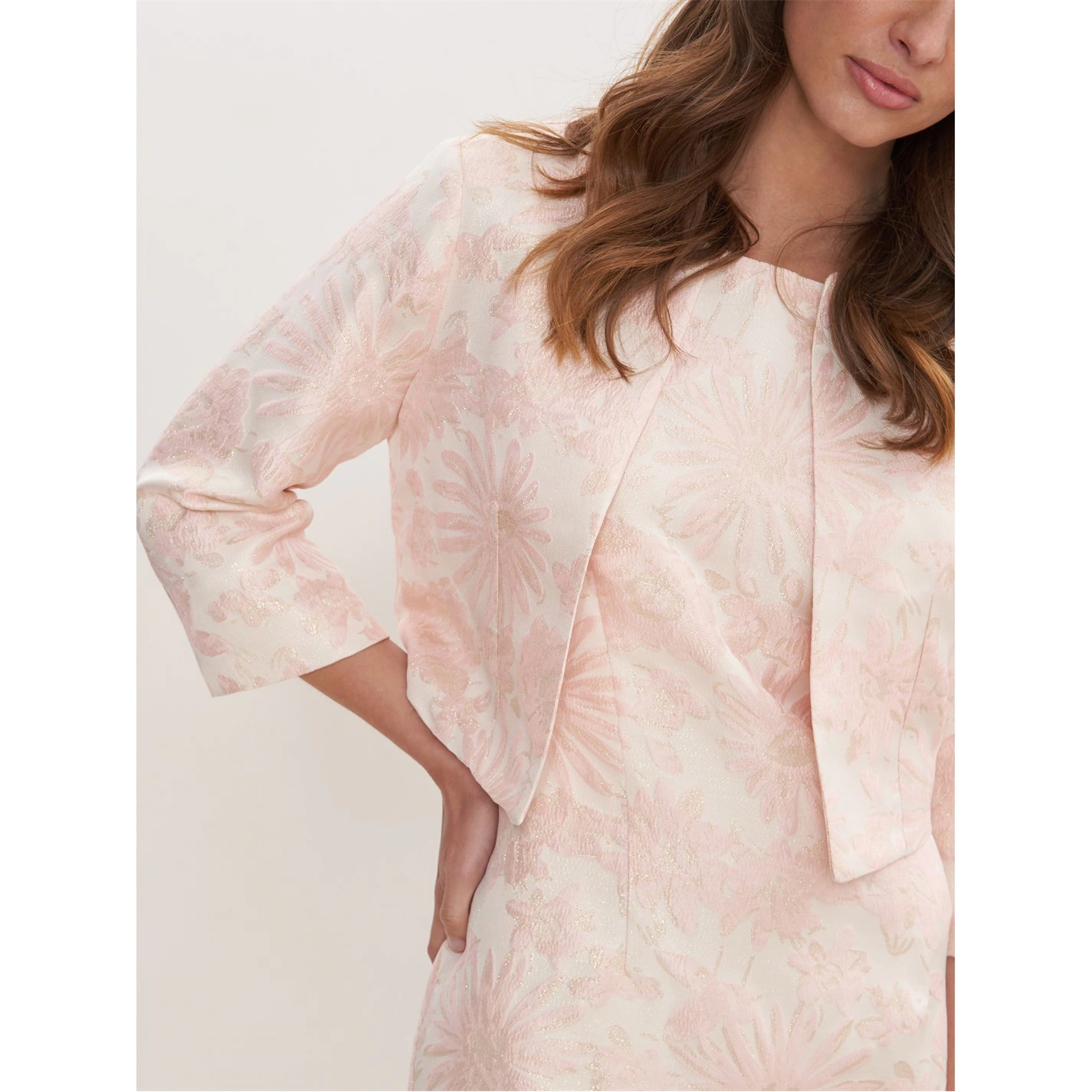 Gina Bacconi Emeline Jacquard Sheath Dress And Bolero 5 Gina Bacconi Emeline Jacquard Sheath Dress And Bolero - Image 5