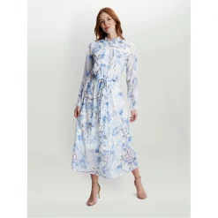 Gina Bacconi KIARA SHIRRED NECK DRESS 8 Gina Bacconi KIARA SHIRRED NECK DRESS -Gina Bacconi Sales aa184000 xxl a2