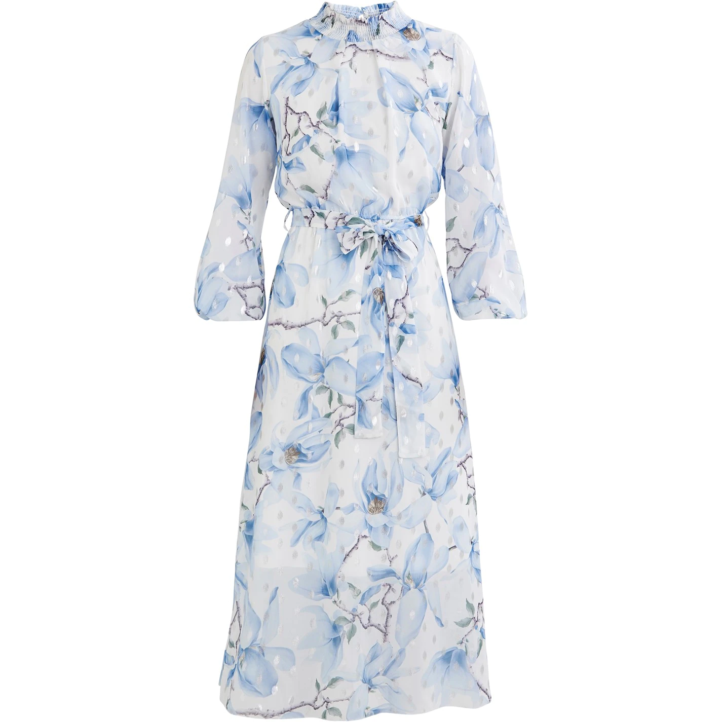 Gina Bacconi KIARA SHIRRED NECK DRESS 4 Gina Bacconi KIARA SHIRRED NECK DRESS - Image 4