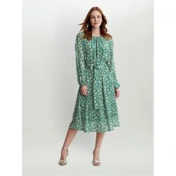 Gina Bacconi NATIA UNWAISTED LONG SLEEVE DRESS WITH BELT 7 Gina Bacconi NATIA UNWAISTED LONG SLEEVE DRESS WITH BELT -Gina Bacconi Sales aa184200 xxl a2