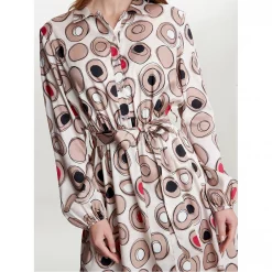 Gina Bacconi ROZA LONG SLEEVE SHIRT DRESS TWILL GEORGETTE 9 Gina Bacconi ROZA LONG SLEEVE SHIRT DRESS TWILL GEORGETTE -Gina Bacconi Sales aa184500 xxl a4