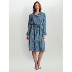 Gina Bacconi SIDNEY LONG SLEEVE SHIRT DRESS TWILL GEORGETTE 7 Gina Bacconi SIDNEY LONG SLEEVE SHIRT DRESS TWILL GEORGETTE -Gina Bacconi Sales aa184900 xxl a2