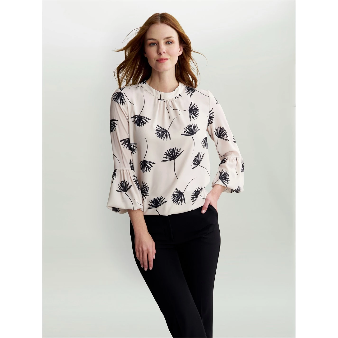 Gina Bacconi JULIEANNE BLOUSE WITH SLEEVE DETAIL 6 Gina Bacconi JULIEANNE BLOUSE WITH SLEEVE DETAIL - Image 6