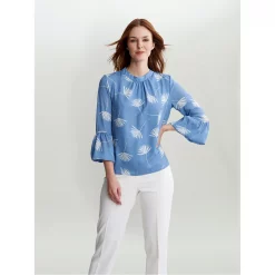 Gina Bacconi LYLIA BLOUSE WITH SLEEVE DETAIL