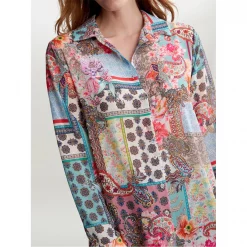 Gina Bacconi HALLE PRINTED GEORGETTE SHIRT TUNIC 9 Gina Bacconi HALLE PRINTED GEORGETTE SHIRT TUNIC -Gina Bacconi Sales aa185600 xxl a4