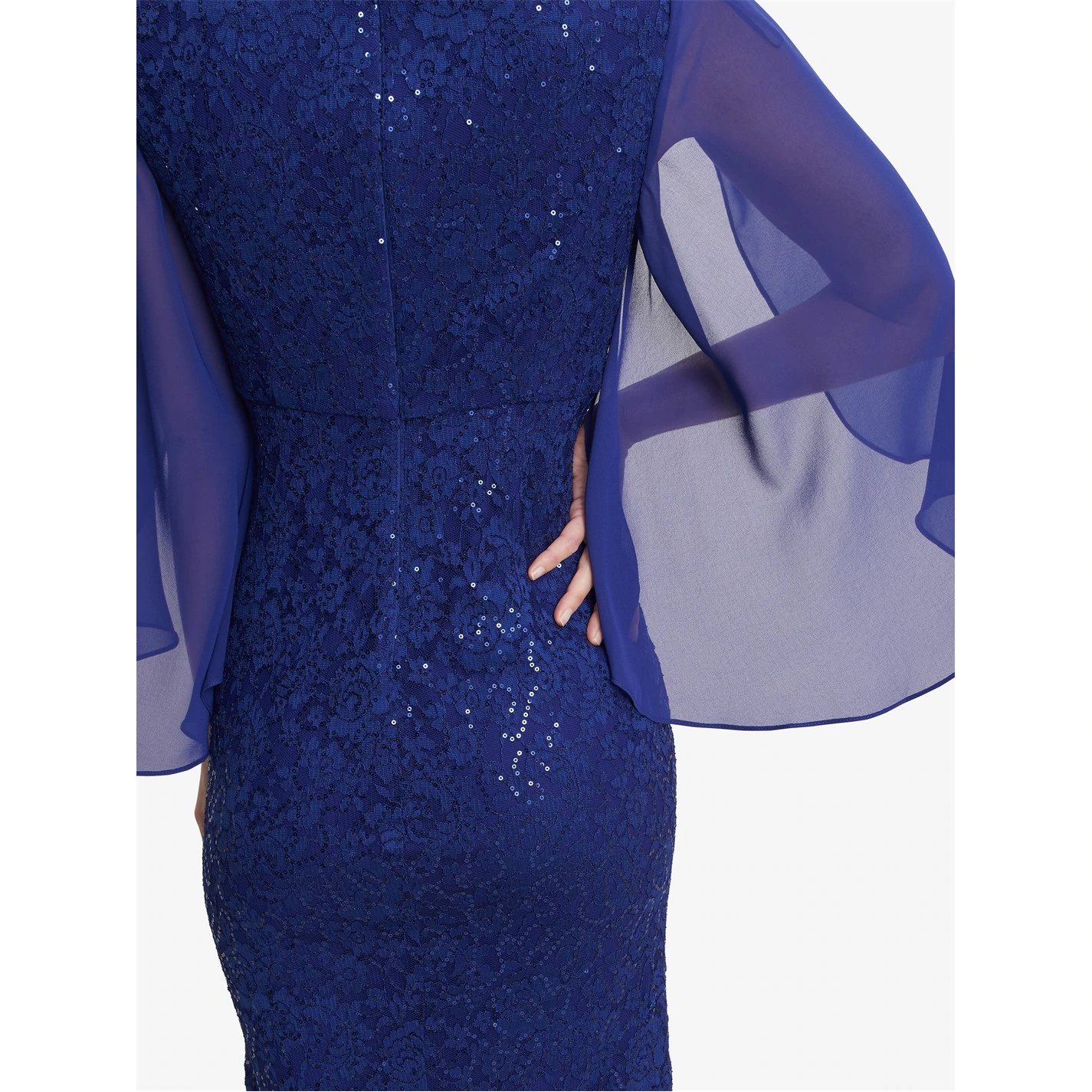 Gina Bacconi Claudine Long Fit And Flare Lace Dress 5 Gina Bacconi Claudine Long Fit And Flare Lace Dress - Image 5