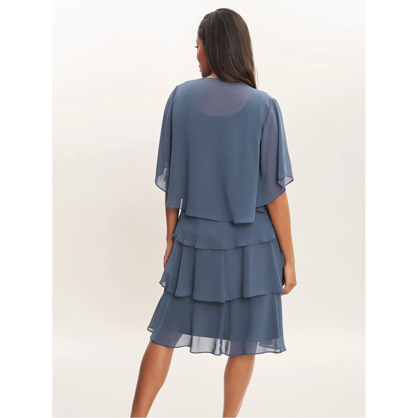 Gina Bacconi Toni Layered Scoop Dress And Jacket 2 Gina Bacconi Toni Layered Scoop Dress And Jacket - Image 2