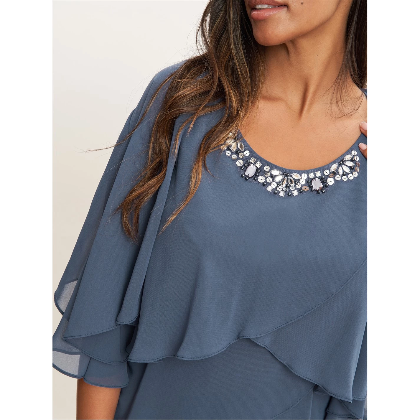 Gina Bacconi Toni Layered Scoop Dress And Jacket 5 Gina Bacconi Toni Layered Scoop Dress And Jacket - Image 5