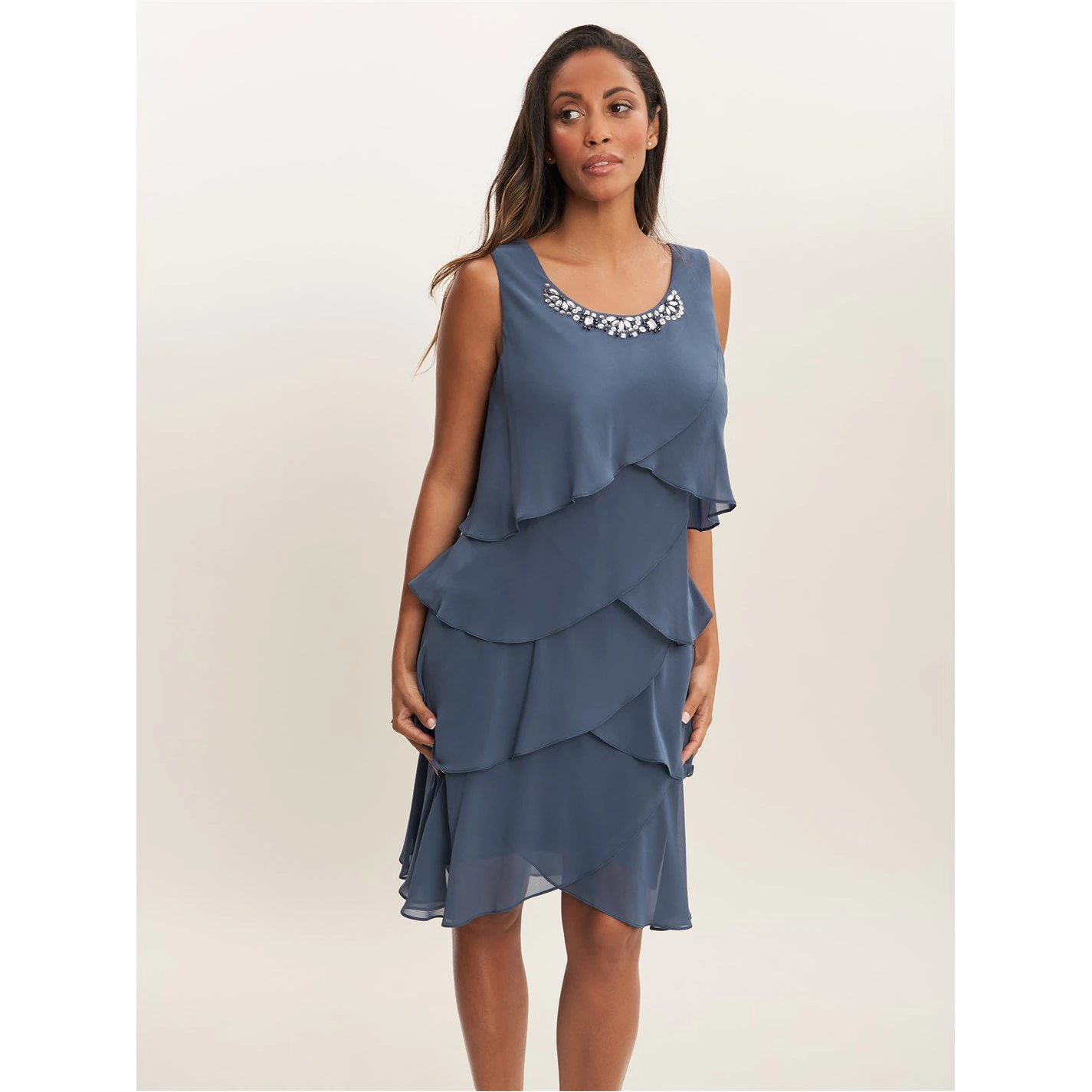 Gina Bacconi Toni Layered Scoop Dress And Jacket 6 Gina Bacconi Toni Layered Scoop Dress And Jacket - Image 6