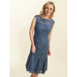 Gina Bacconi Rosia Brocade Midi Cocktail Dress -Gina Bacconi Sales aa236300 xxl a2