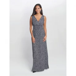 Gina Bacconi Omie Jersey Maxi Dress