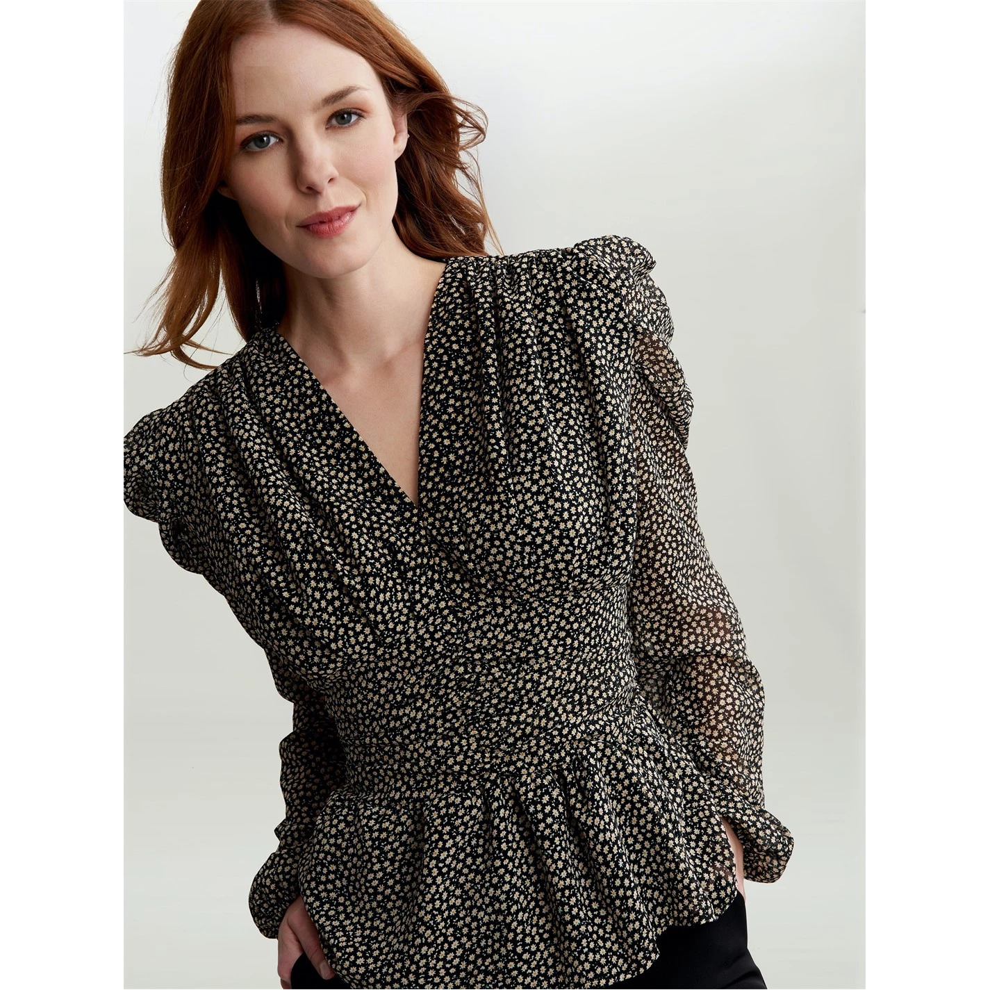 Gina Bacconi Nomy Blouse With Waistband 5 Gina Bacconi Nomy Blouse With Waistband - Image 5