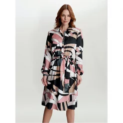 Gina Bacconi Sivan Long Sleeve Shirt Dress