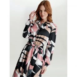 Gina Bacconi Sivan Long Sleeve Shirt Dress 7 Gina Bacconi Sivan Long Sleeve Shirt Dress -Gina Bacconi Sales aa282900 xxl a4