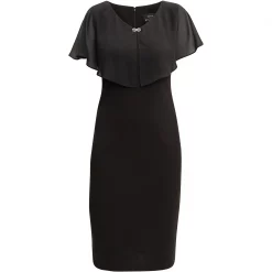 Gina Bacconi Ryan Short V-Neck Shift Dress -Gina Bacconi Sales aa283400 xxl a3