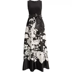 Gina Bacconi JAIMARIE FLORAL SATIN AND JERSEY DRESS 8 Gina Bacconi JAIMARIE FLORAL SATIN AND JERSEY DRESS -Gina Bacconi Sales aa283600 xxl a3