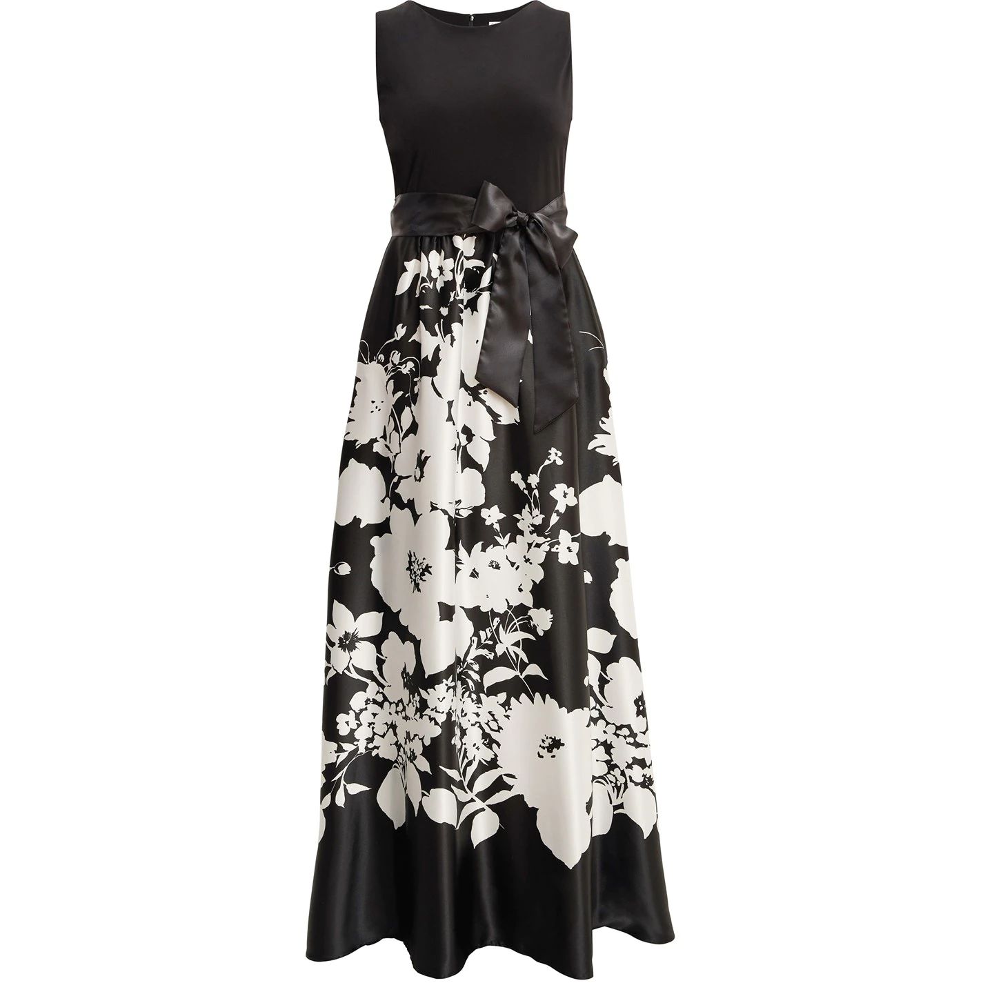 Gina Bacconi JAIMARIE FLORAL SATIN AND JERSEY DRESS 4 Gina Bacconi JAIMARIE FLORAL SATIN AND JERSEY DRESS - Image 4