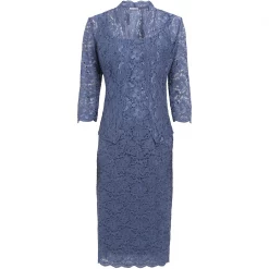 Gina Bacconi Kayla Midi Length Sequin Lace Dress 8 Gina Bacconi Kayla Midi Length Sequin Lace Dress -Gina Bacconi Sales aa283900 xxl a3