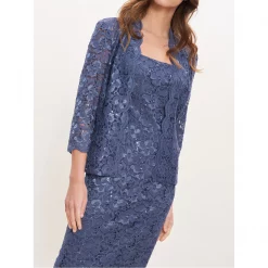 Gina Bacconi Kayla Midi Length Sequin Lace Dress 9 Gina Bacconi Kayla Midi Length Sequin Lace Dress -Gina Bacconi Sales aa283900 xxl a4