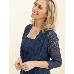 Gina Bacconi Kayla Lace Midi-Length Jacket Dress 10 Gina Bacconi Kayla Lace Midi-Length Jacket Dress -Gina Bacconi Sales aa284000 xxl a4