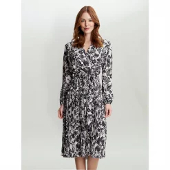 Gina Bacconi Lucine X Over Bodice Dress