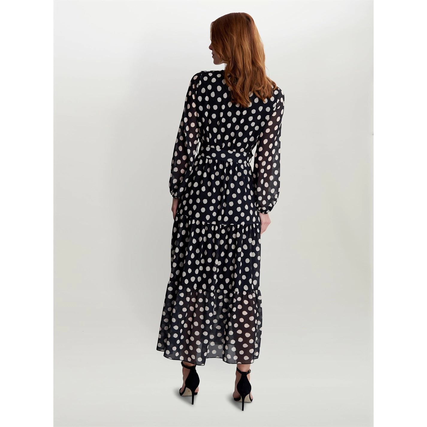 Gina Bacconi Rayla Dress With Belt & Tiered Skirt 7 Gina Bacconi Rayla Dress With Belt & Tiered Skirt - Image 7